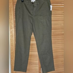 Talbots Olive Green Women's 12P Chinos NWT